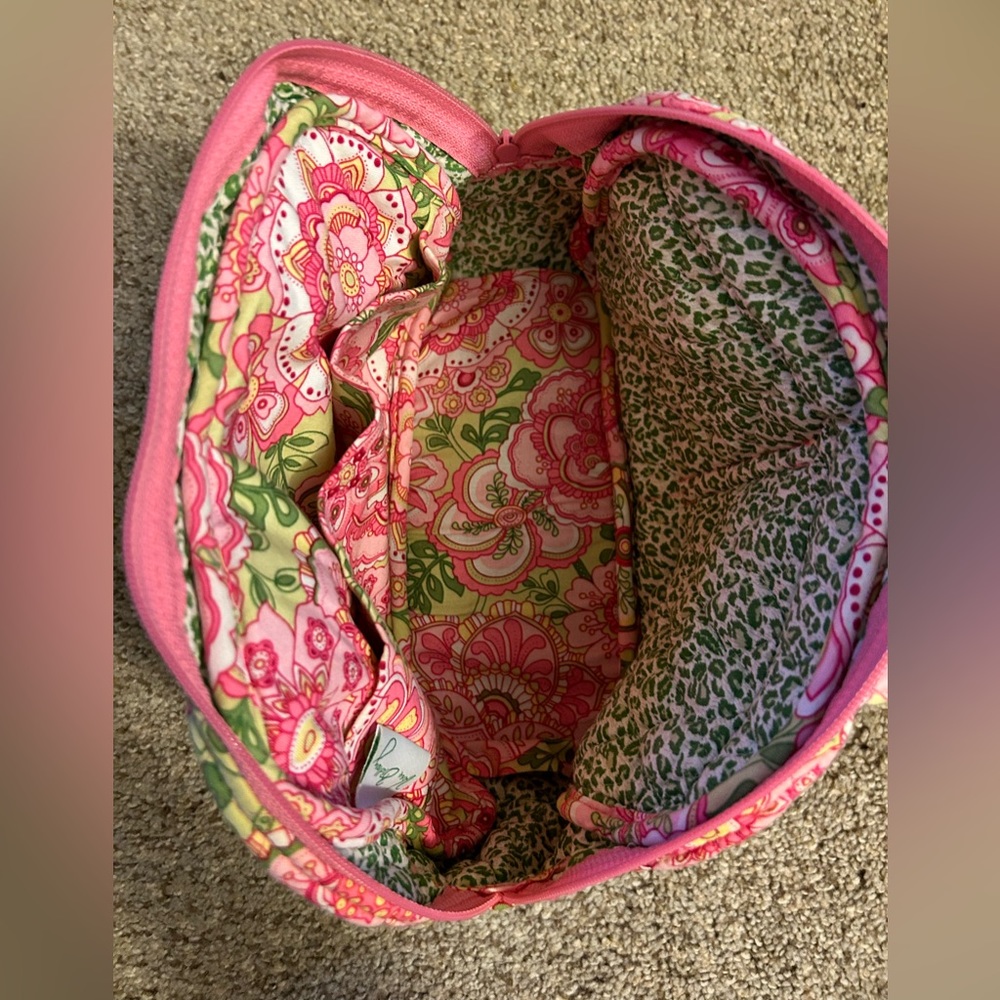 Retired 2008 Vera Bradley Bowler Handbag. Petal Pink - Picture 2 of 6